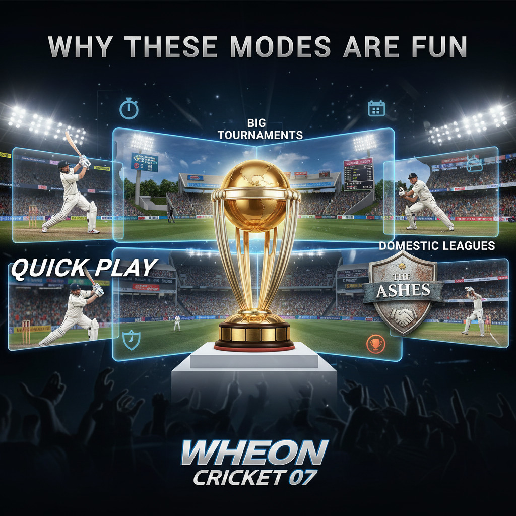 Modes & Tournaments Wheon Cricket 07