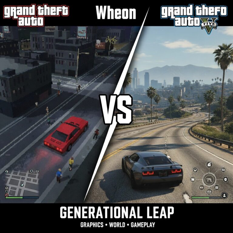 Wheon GTA vs GTA 5 Compared